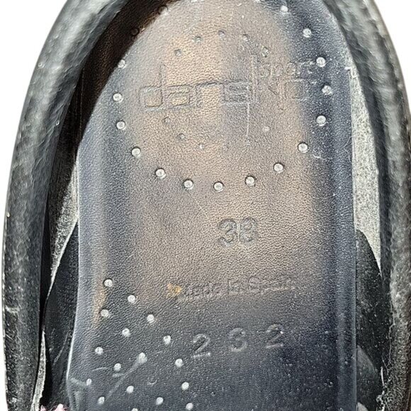 Dansko‎ Sport Black Leather Slip-On Shoes 7,5  Womens Comfortable Work Shoes - Picture 4 of 9